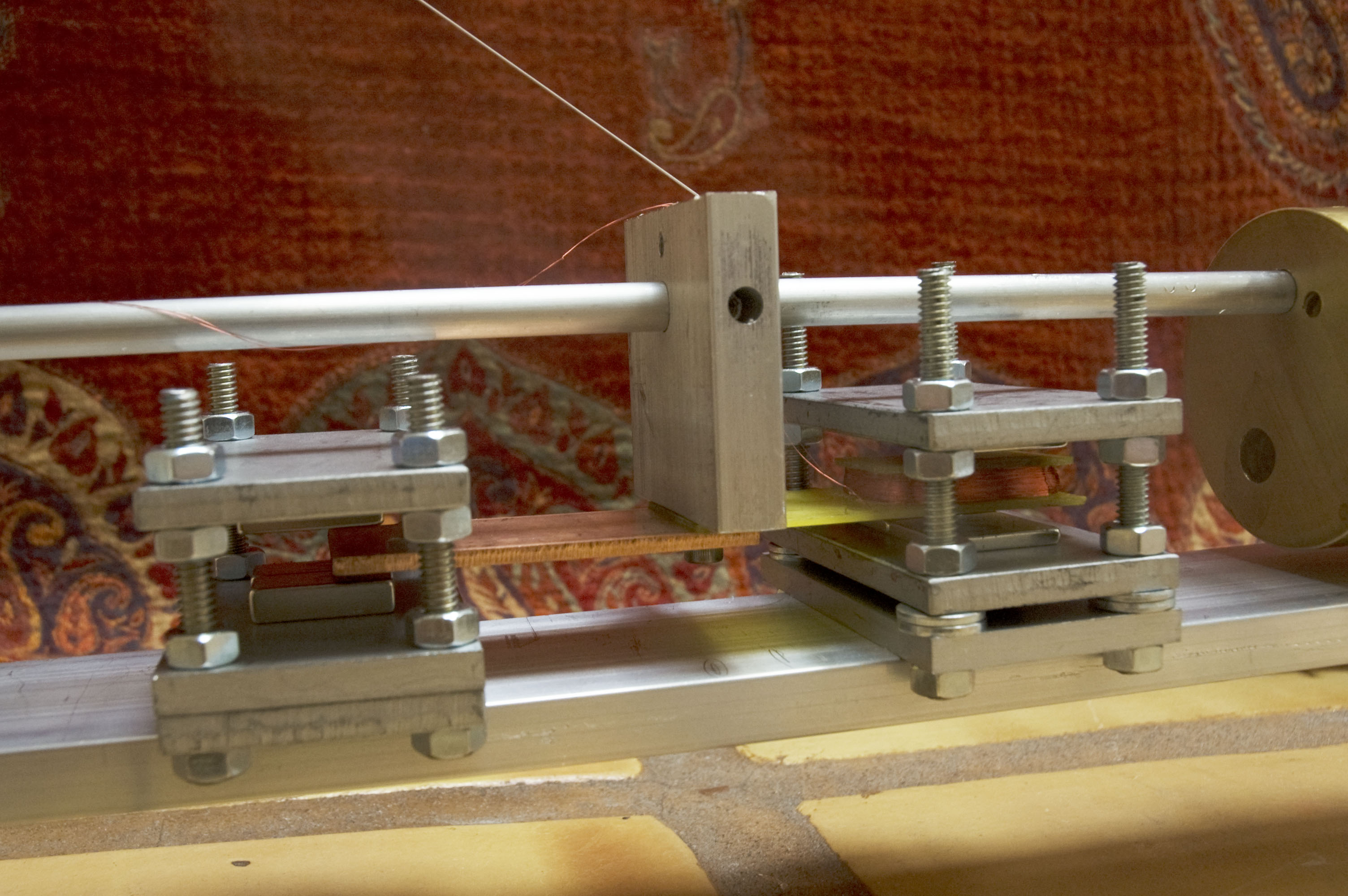 Magnet and coil mounting